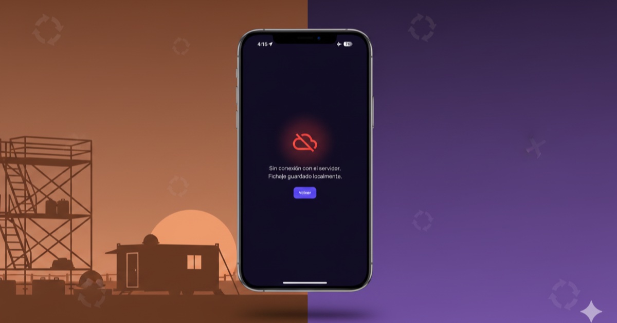 Fichaje offline: solución para trabajadores sin conexión